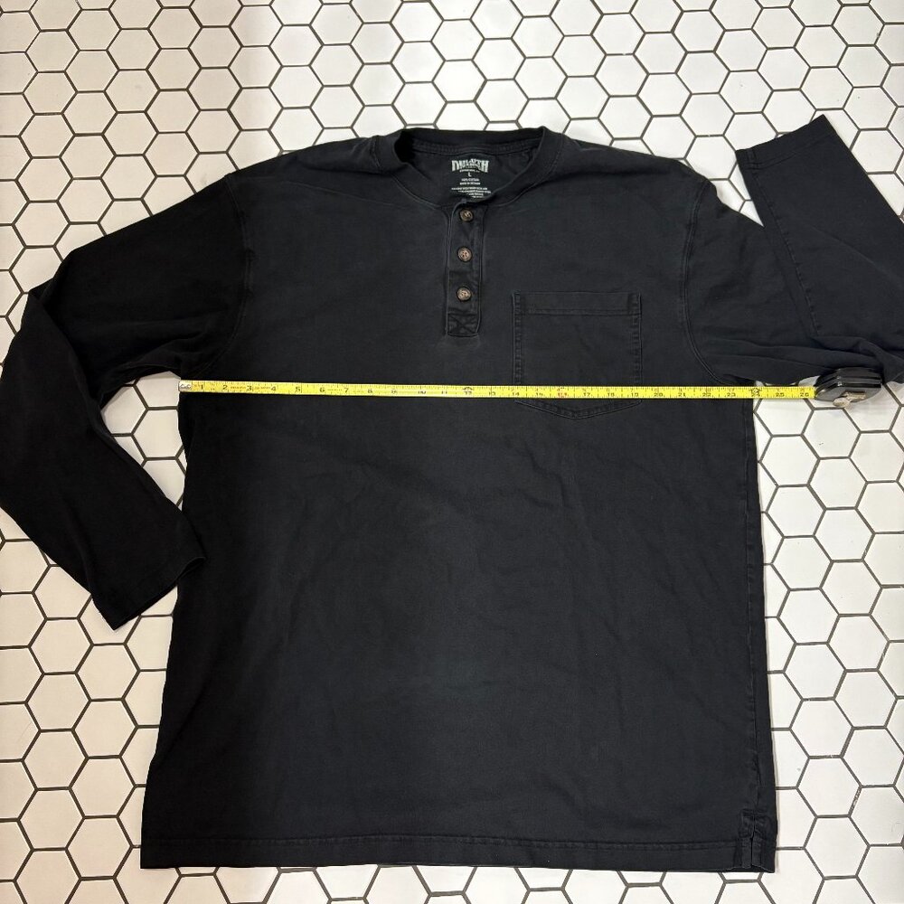 Duluth Trading Longtail T Long Sleeve Shirt Black Men's Large